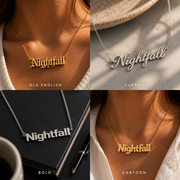 Nightfall Luxe™ 90s Custom Nameplate Necklace
