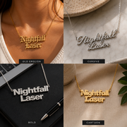 Nightfall Luxe™ 90s Custom Nameplate Necklace