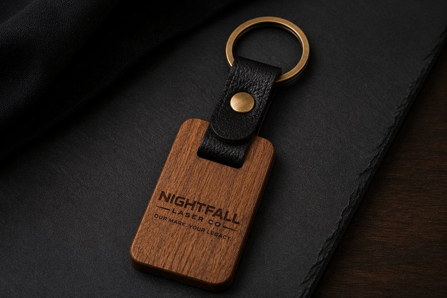 Nightfall Legacy™ Wood & Leather Keychains
