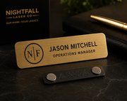 Nightfall Executive™ Magnetic Nameplate