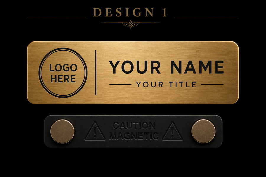 Nightfall Executive™ Magnetic Nameplate