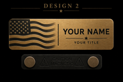 Nightfall Executive™ Magnetic Nameplate