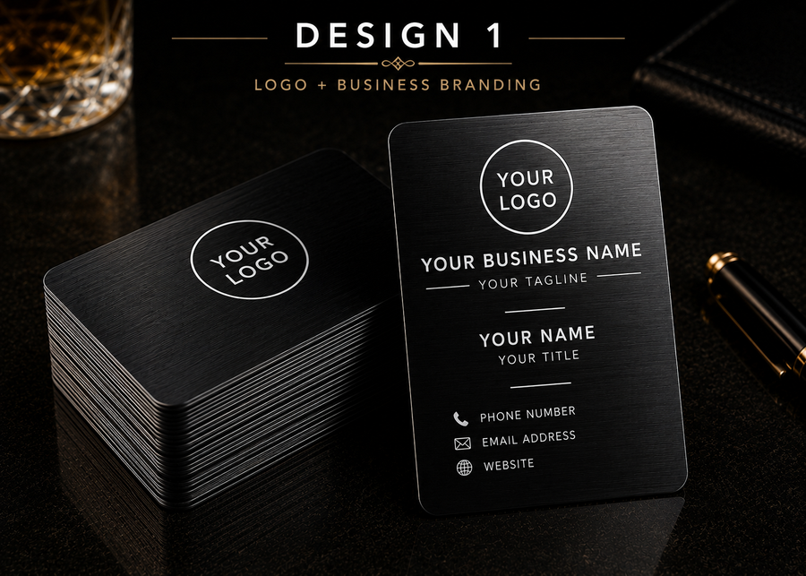 Nightfall Executive™ Metal Business Cards