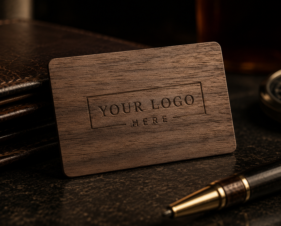 Nightfall Executive™ Wooden Business Cards