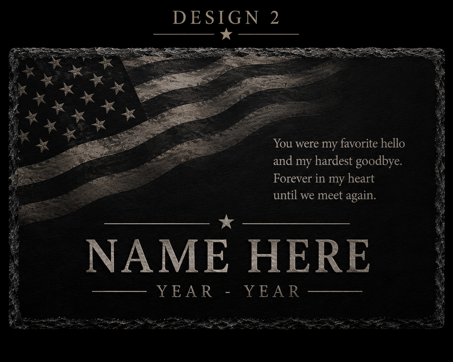 Nightfall Memorial™ Slate Plaques